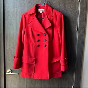 Forever 21 Women's Red Peacoat